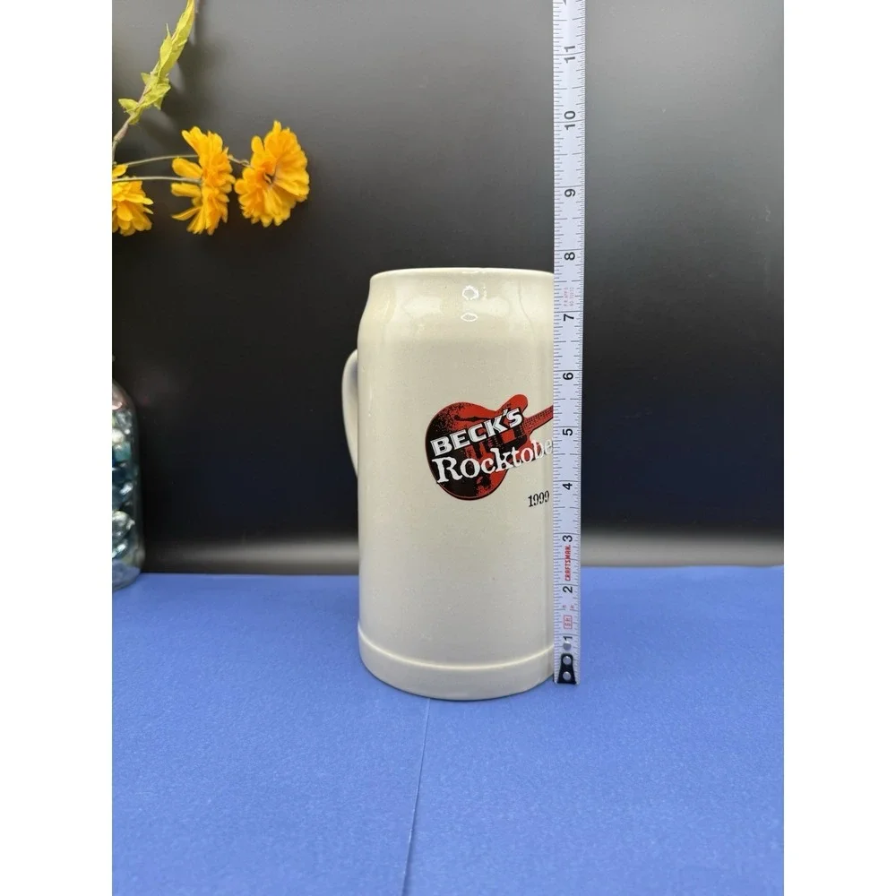 Vintage Beck's Rocktoberfest Collectible 1 Lt Stoneware Beer‎ Stein From Germany